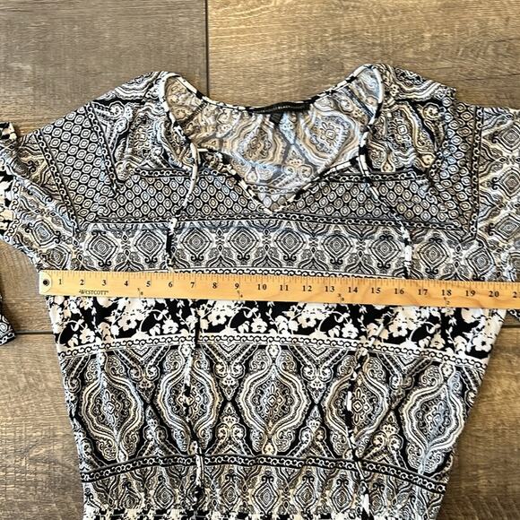 White House Black Market Bell Sleeve Mini Dress Size 14 - Picture 11 of 16